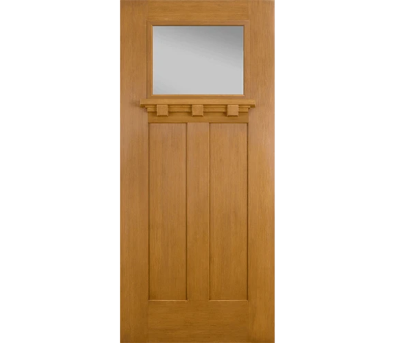 Annapolis Craftsman Light Fiberglass Entry Door